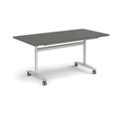 Rectangular Deluxe Fliptop Meeting Table - Onyx Grey - NWOF