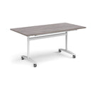 Rectangular Deluxe Fliptop Meeting Table - Grey Oak - NWOF