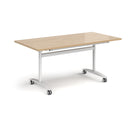 Rectangular Deluxe Fliptop Meeting Table - Kendal Oak - NWOF