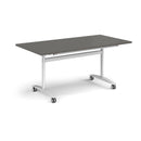 Rectangular Deluxe Fliptop Meeting Table - Onyx Grey - NWOF