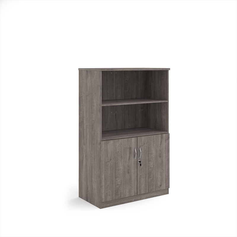 Deluxe Combination Unit With Open Top - Grey Oak