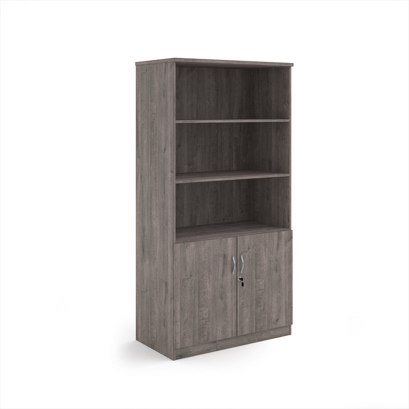 Deluxe Combination Unit With Open Top - Grey Oak