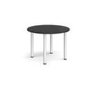 Circular Radial Leg Meeting Table - Black - NWOF