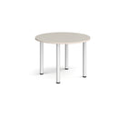 Circular Radial Leg Meeting Table - Light Grey - NWOF