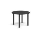 Circular Radial Leg Meeting Table - Black - NWOF
