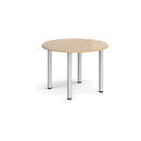 Circular Radial Leg Meeting Table - Kendal Oak - NWOF