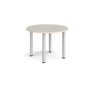 Circular Radial Leg Meeting Table - Light Grey - NWOF
