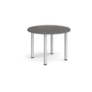 Circular Radial Leg Meeting Table - Onyx Grey - NWOF