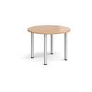 Circular Radial Leg Meeting Table - Beech - NWOF