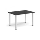 Rectangular Radial Leg Meeting Table - Black - NWOF