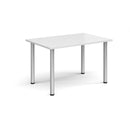 Rectangular Radial Leg Meeting Table - White - NWOF