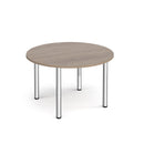 Circular Radial Leg Meeting Table - Barcelona Walnut - NWOF