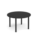 Circular Radial Leg Meeting Table - Black - NWOF