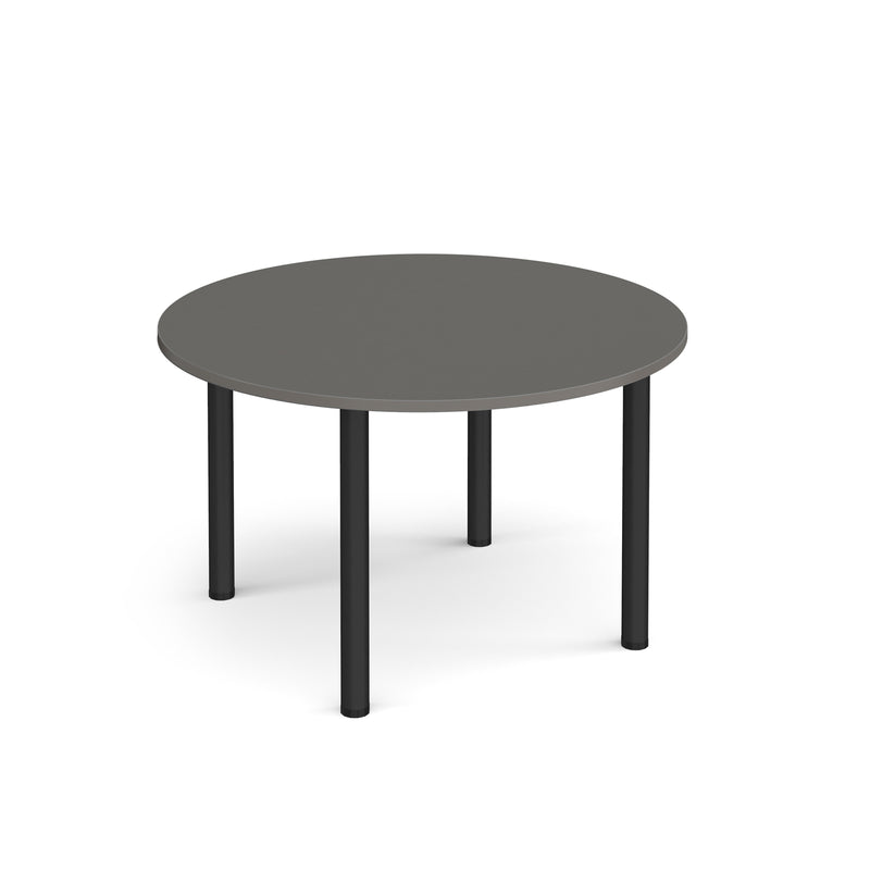 Circular Radial Leg Meeting Table - Onyx Grey - NWOF