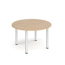 Circular Radial Leg Meeting Table - Kendal Oak - NWOF