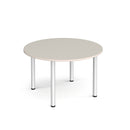 Circular Radial Leg Meeting Table - Light Grey - NWOF