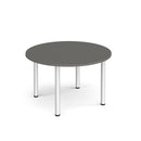 Circular Radial Leg Meeting Table - Onyx Grey - NWOF