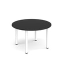 Circular Radial Leg Meeting Table - Black - NWOF