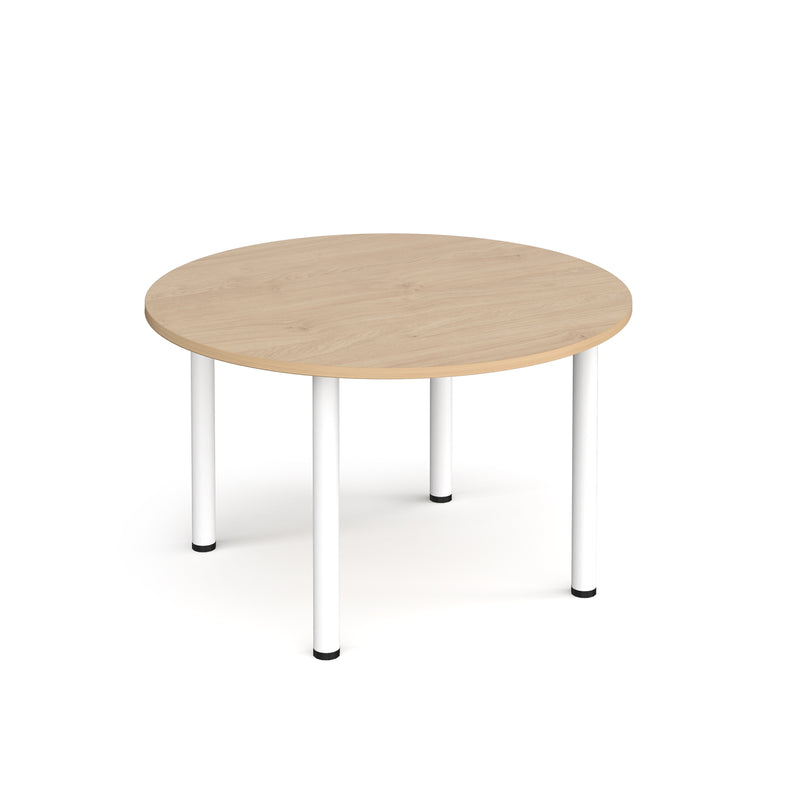 Circular Radial Leg Meeting Table - Kendal Oak - NWOF