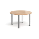 Circular Radial Leg Meeting Table - Beech - NWOF