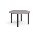 Circular Radial Leg Meeting Table - Grey Oak - NWOF