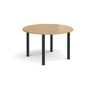 Circular Radial Leg Meeting Table - Oak - NWOF