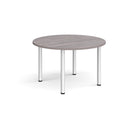 Circular Radial Leg Meeting Table - Grey Oak - NWOF