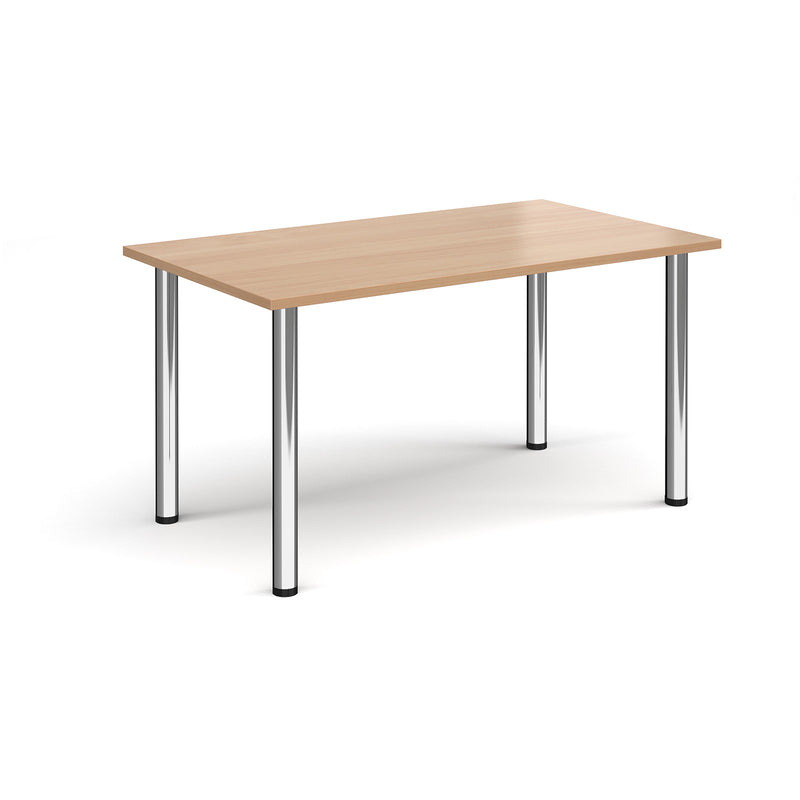 Rectangular Radial Leg Meeting Table - Beech - NWOF