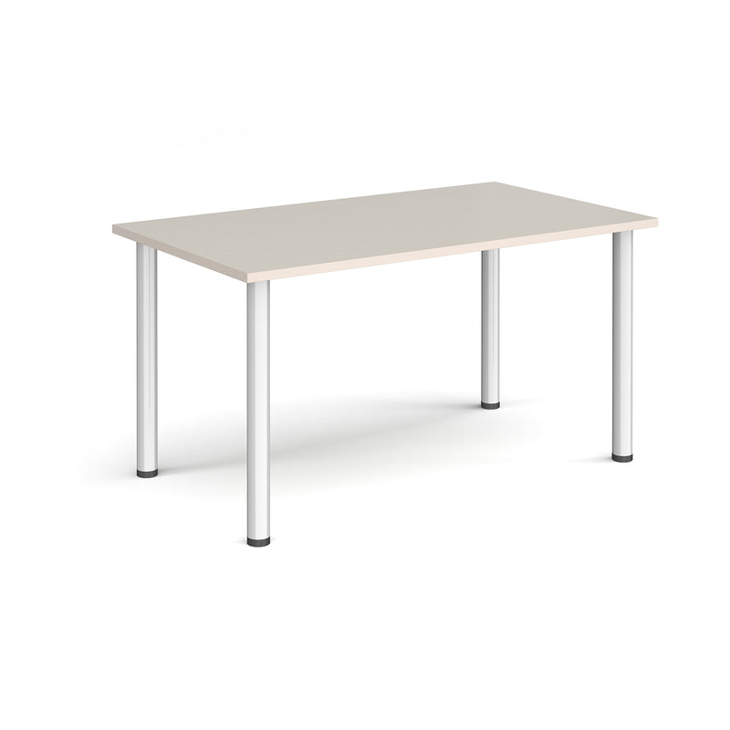 Rectangular Radial Leg Meeting Table - Light Grey - NWOF