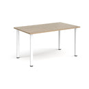 Rectangular Radial Leg Meeting Table - Barcelona Walnut - NWOF