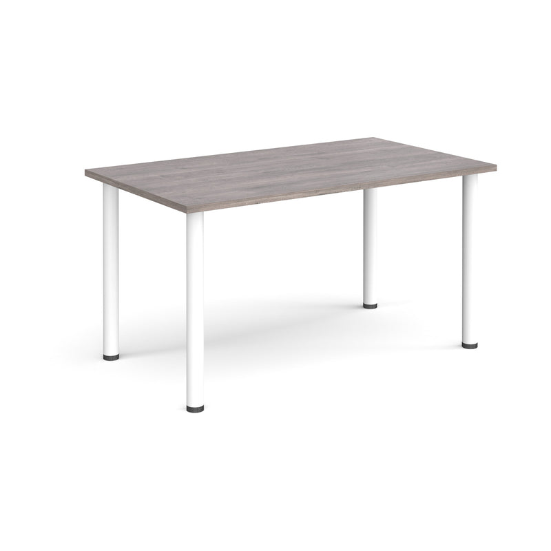 Rectangular Radial Leg Meeting Table - Grey Oak - NWOF