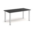 Rectangular Radial Leg Meeting Table - Black - NWOF