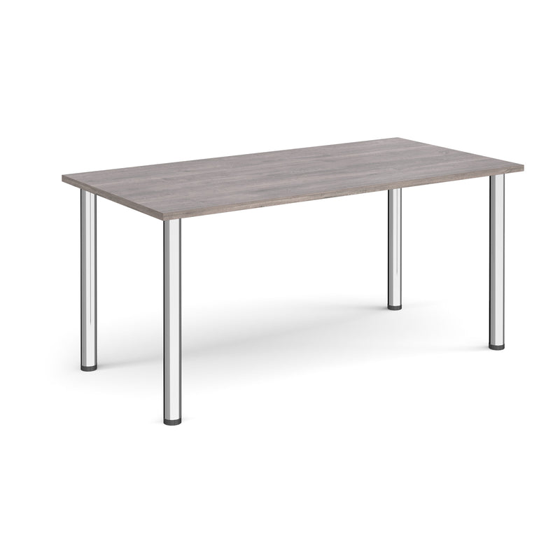 Rectangular Radial Leg Meeting Table - Grey Oak - NWOF