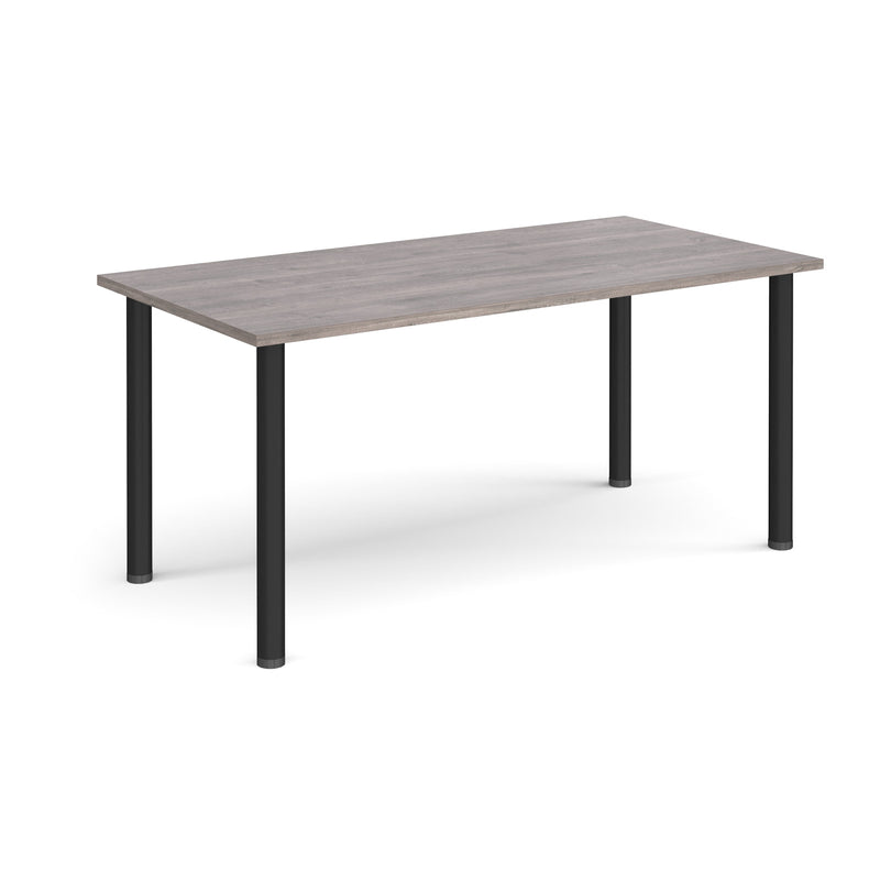 Rectangular Radial Leg Meeting Table - Grey Oak - NWOF