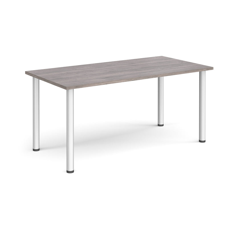 Rectangular Radial Leg Meeting Table - Grey Oak - NWOF