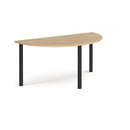 Semi Circular Radial Leg Meeting Table - Kendal Oak - NWOF