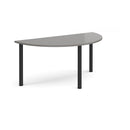 Semi Circular Radial Leg Meeting Table - Onyx Grey - NWOF
