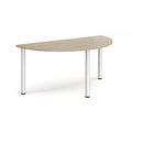 Semi Circular Radial Leg Meeting Table - Barcelona Walnut - NWOF