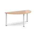 Semi Circular Radial Leg Meeting Table - Beech - NWOF