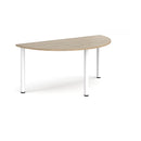 Semi Circular Radial Leg Meeting Table - Barcelona Walnut - NWOF