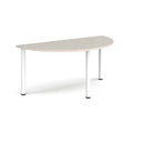 Semi Circular Radial Leg Meeting Table - Light Grey - NWOF