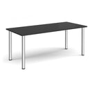Rectangular Radial Leg Meeting Table - Black - NWOF