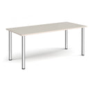 Rectangular Radial Leg Meeting Table - Light Grey - NWOF