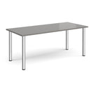 Rectangular Radial Leg Meeting Table - Onyx Grey - NWOF