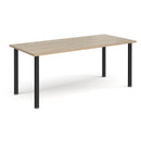 Rectangular Radial Leg Meeting Table - Barcelona Walnut - NWOF