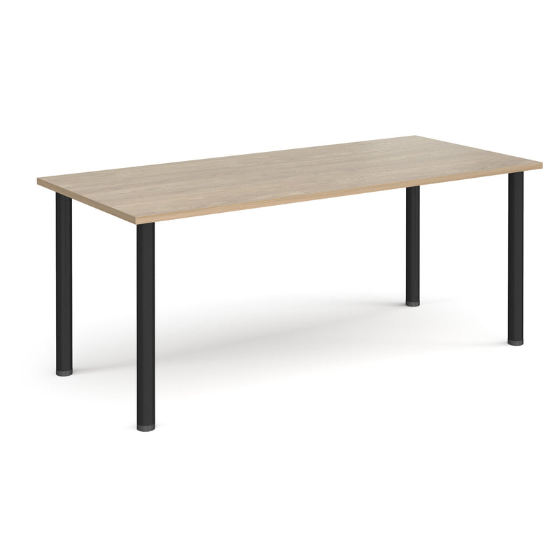 Rectangular Radial Leg Meeting Table - Barcelona Walnut - NWOF