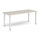 Rectangular Radial Leg Meeting Table - Light Grey - NWOF