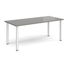 Rectangular Radial Leg Meeting Table - Onyx Grey - NWOF