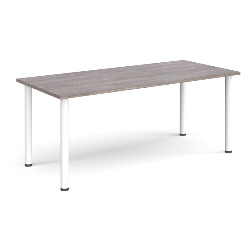 Rectangular Radial Leg Meeting Table - Grey Oak - NWOF