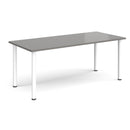 Rectangular Radial Leg Meeting Table - Onyx Grey - NWOF